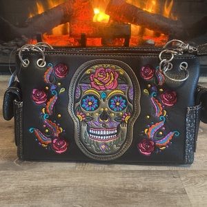 Concealed Carry Sugar Skull Western Shoulder bag 💼 brand new